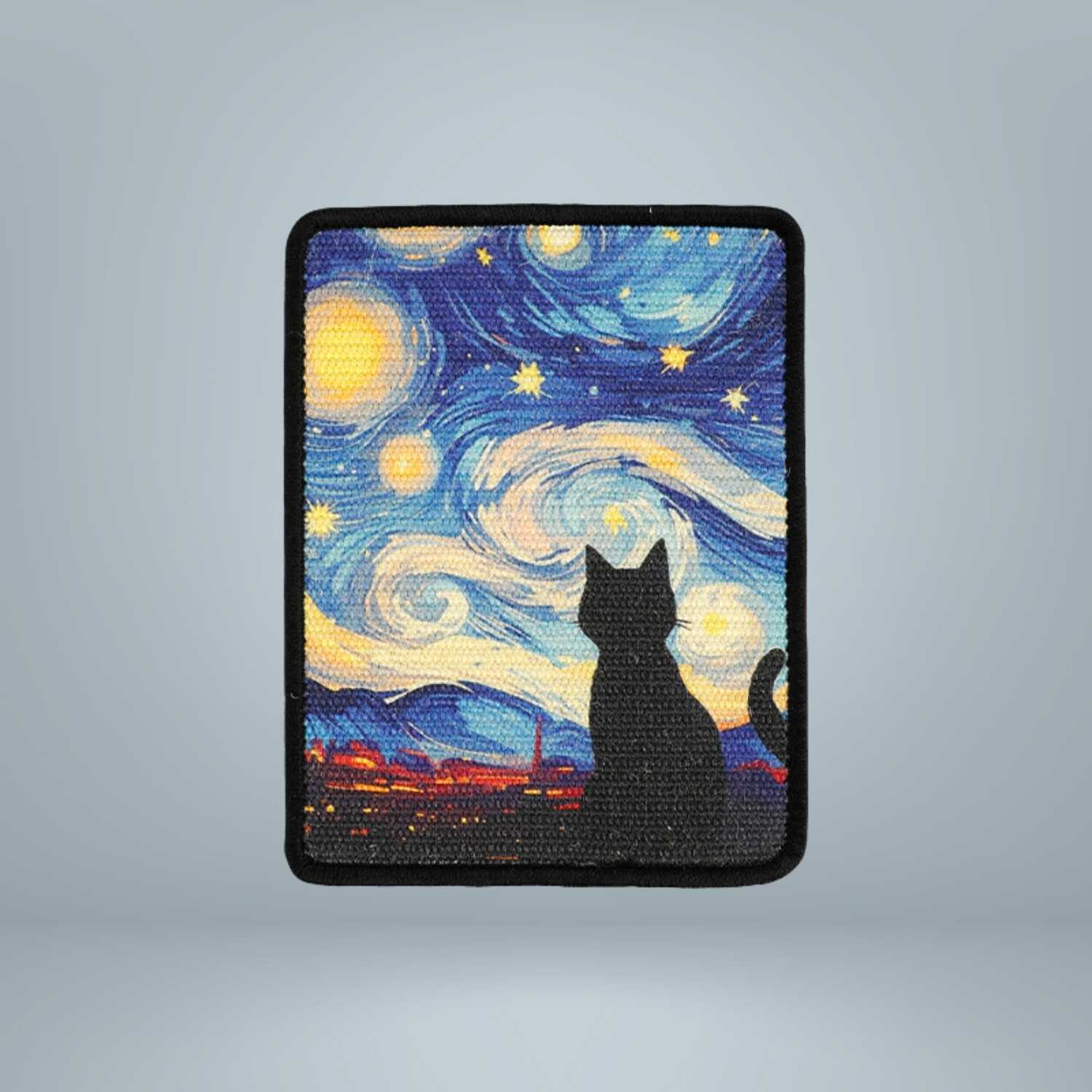 Kattenkrabmat Sisal kat met grote ogen en sjaal